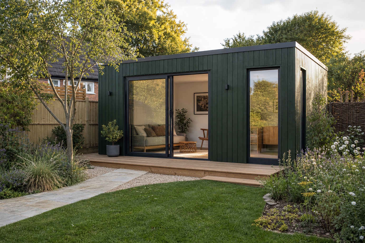 Forest-clad garden studio — fictional demonstration project