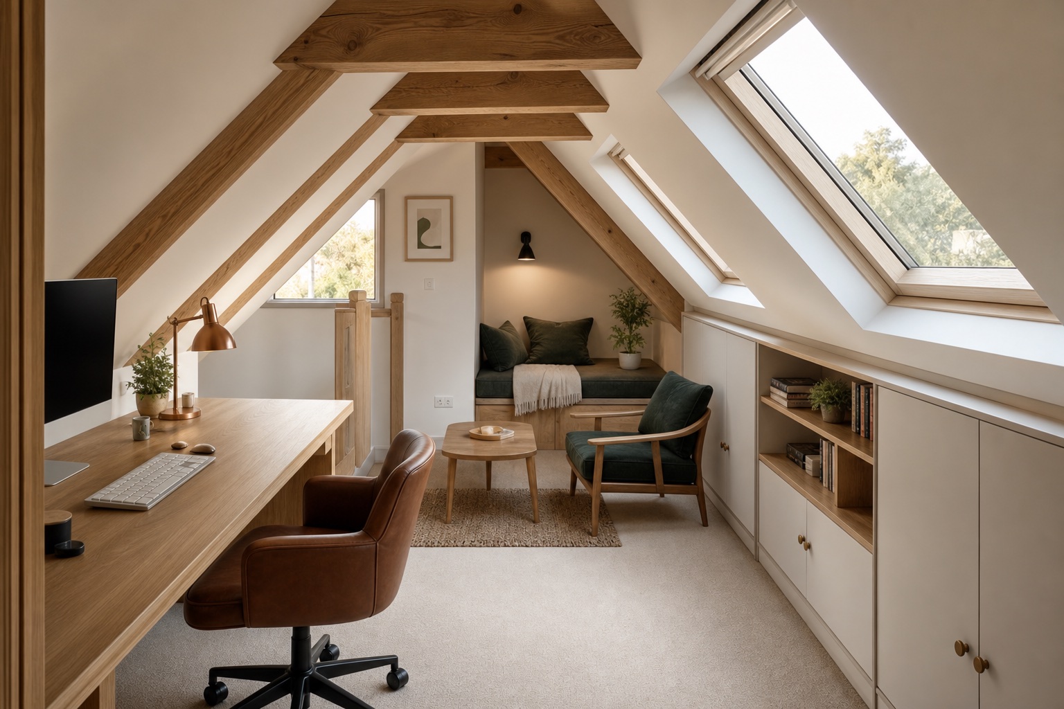 Eaves office and reading room — fictional demonstration project